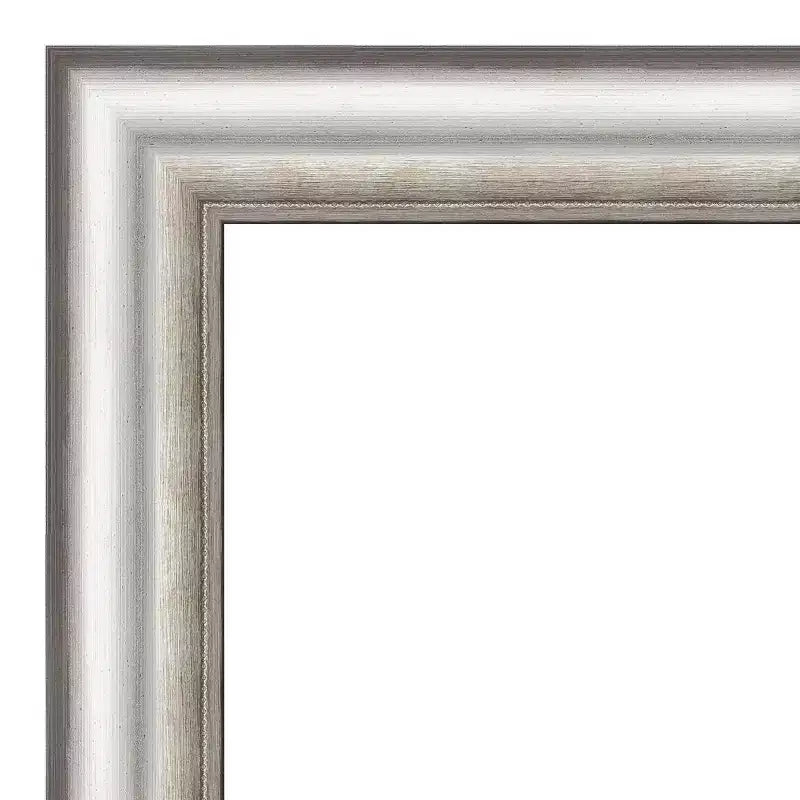 25" x 25" Salon Framed Wall Mirror Silver