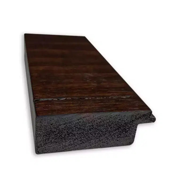 39"x27" Wildwood Narrow Framed Wall Mirror Brown - Beveled, Rectangular, Polystyrene Frame