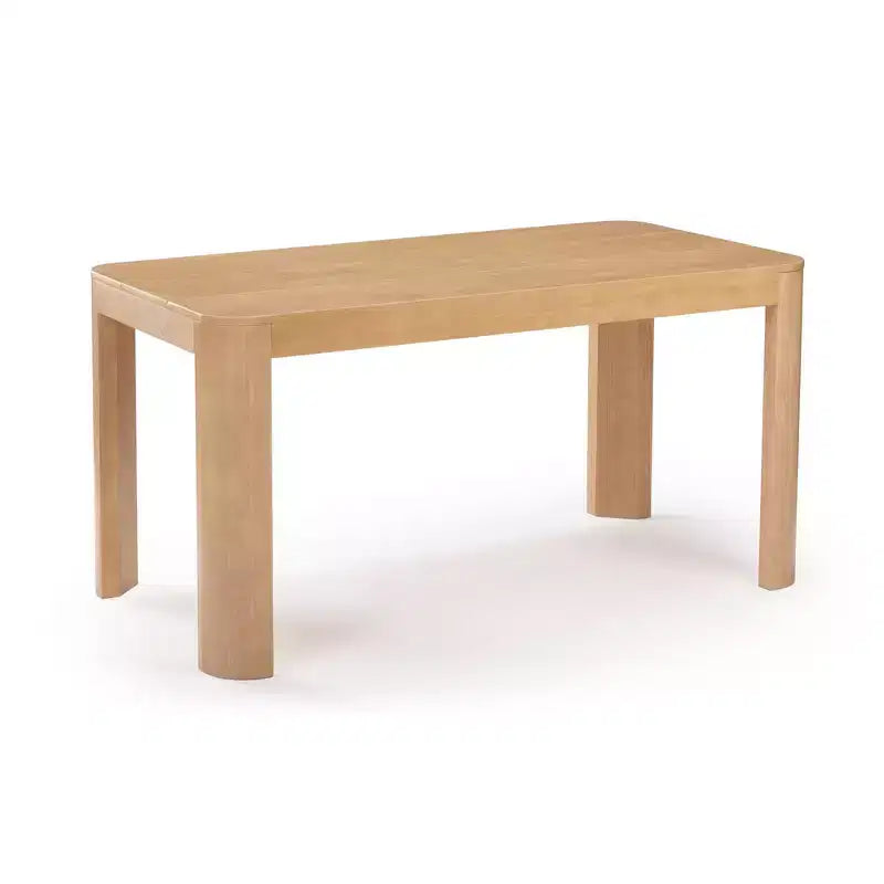 60" Solid Wood Dining Table - Modern Round Table for 4