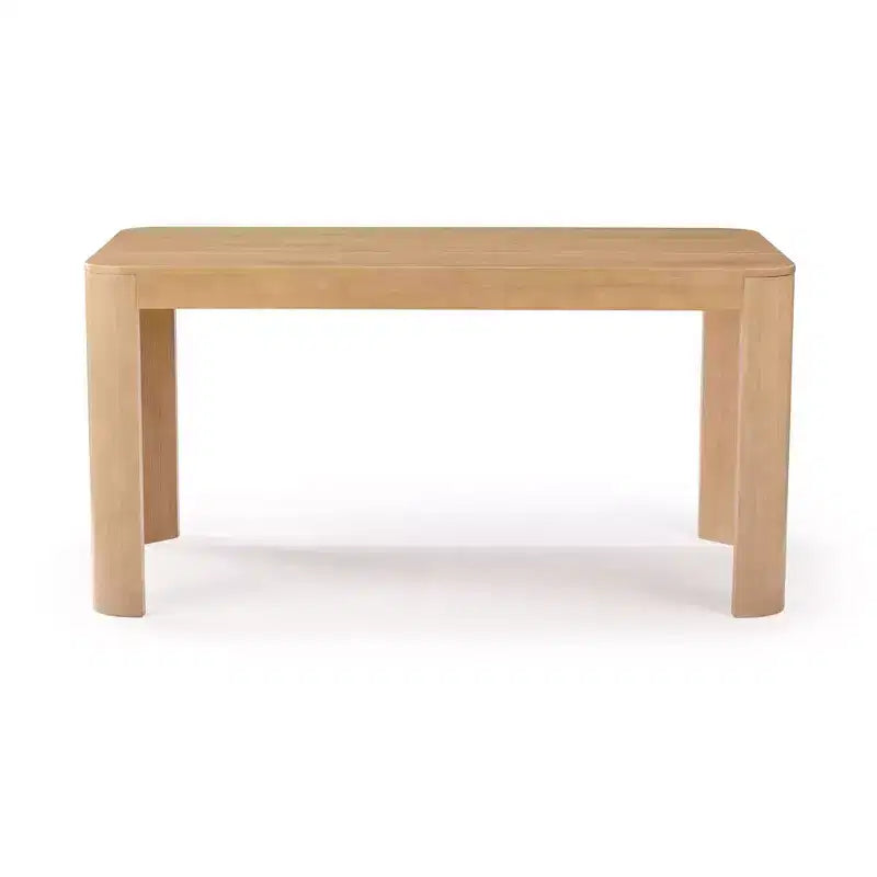 60" Solid Wood Dining Table - Modern Round Table for 4