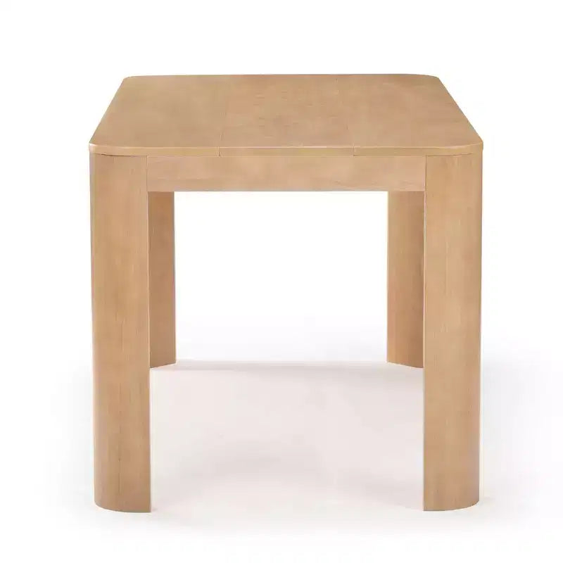 60" Solid Wood Dining Table - Modern Round Table for 4