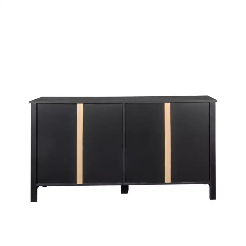 59 Sideboard Buffet Cabinet with Storage, Vintage Accent Storage Cabinet with 4 Doors, Farmhouse Coffee Bar Cabinets for Kitchen, Hallway, Entryway