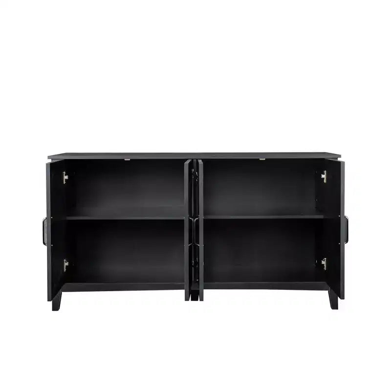 59 Sideboard Buffet Cabinet with Storage, Vintage Accent Storage Cabinet with 4 Doors, Farmhouse Coffee Bar Cabinets for Kitchen, Hallway, Entryway