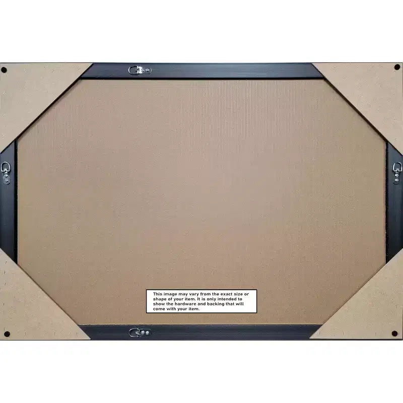 Cottage Beveled Wood Framed Bathroom Vanity Wall Mirror