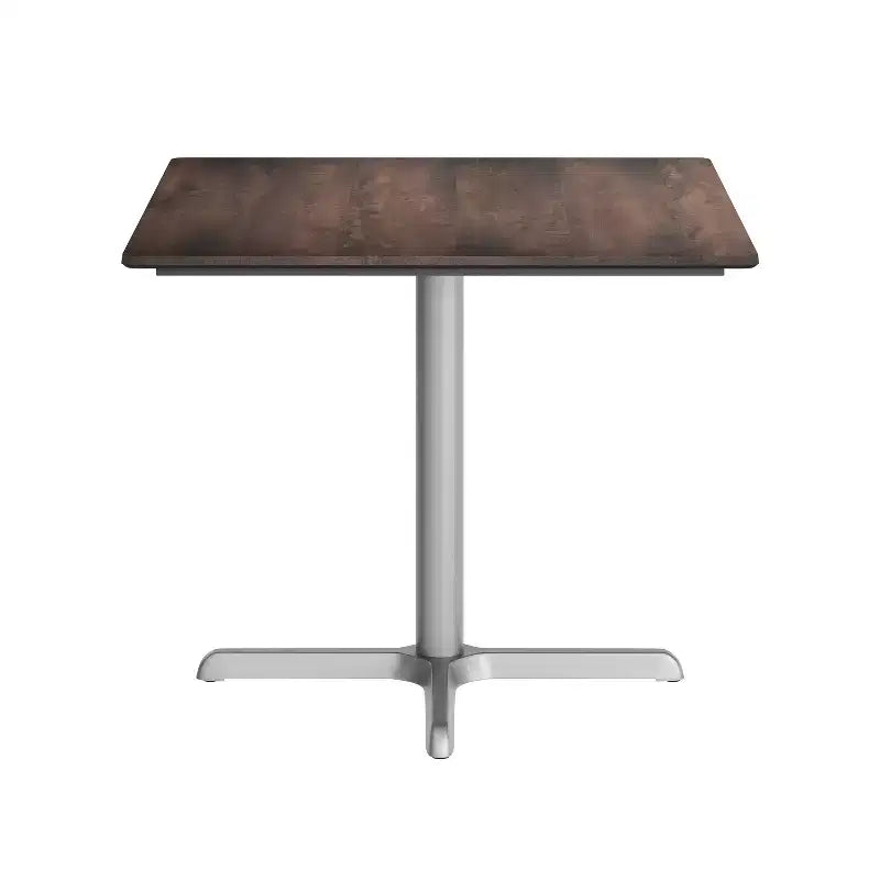 Commercial Grade Tabletop with HPL Technology and Table Height X-Base