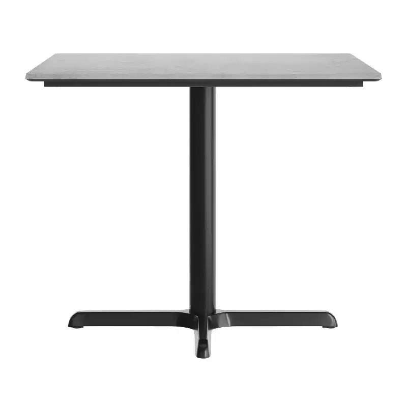 Commercial Grade Tabletop with HPL Technology and Table Height X-Base