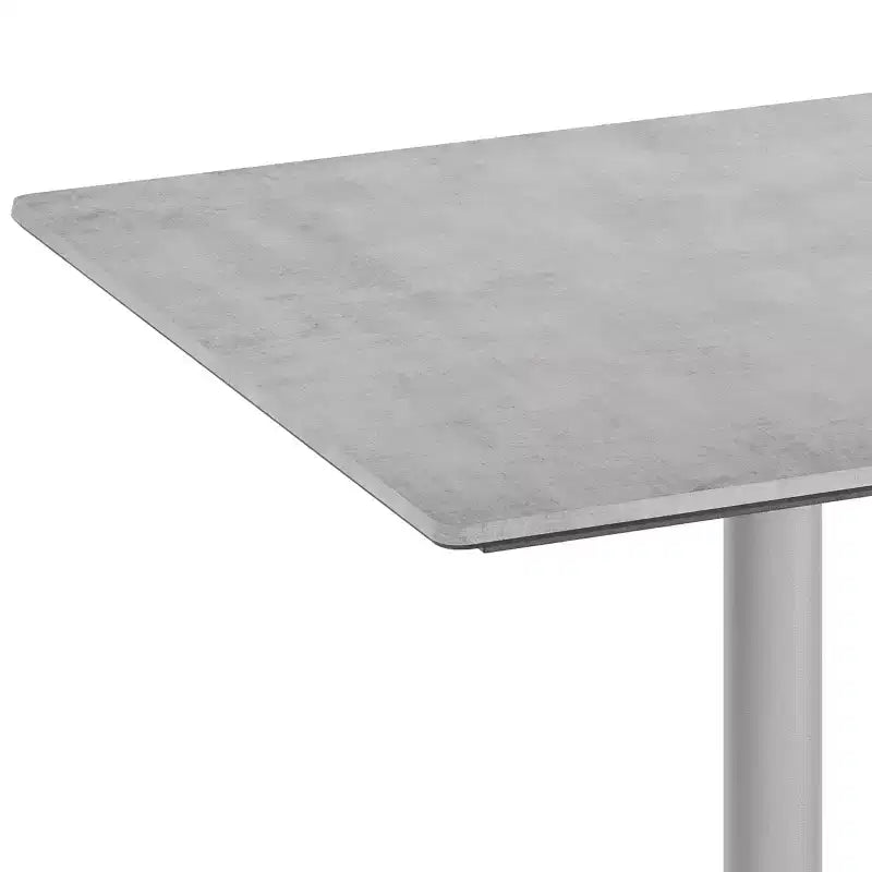 Commercial Grade Tabletop with HPL Technology and Table Height X-Base