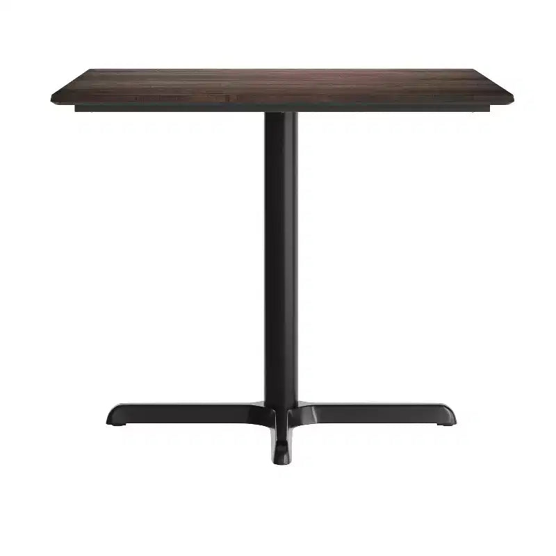 Commercial Grade Tabletop with HPL Technology and Table Height X-Base
