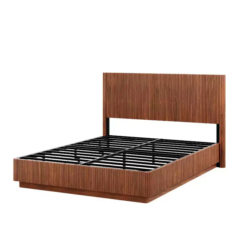 LED Floating Bed Frame with Heavy-Duty Metal Support