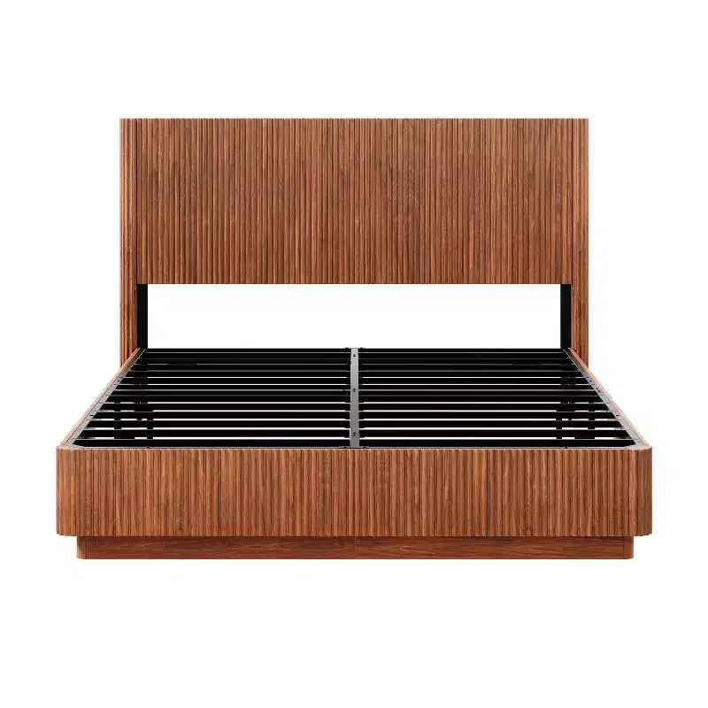 LED Floating Bed Frame with Heavy-Duty Metal Support