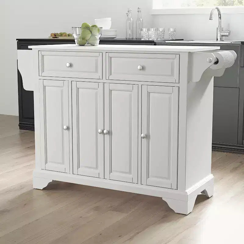 Kitchen Island with Door and Shelves