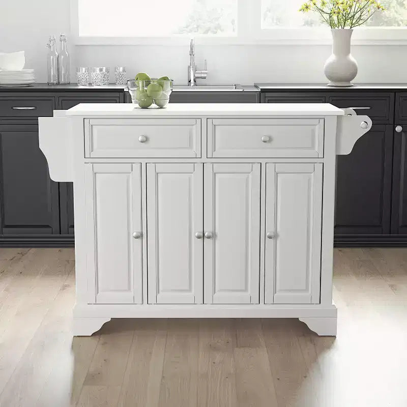 Kitchen Island with Door and Shelves