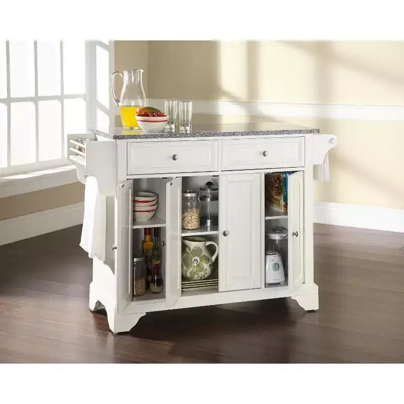 Kitchen Island with Door and Shelves