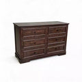 Retro-style vacuum-formed six-drawer chest