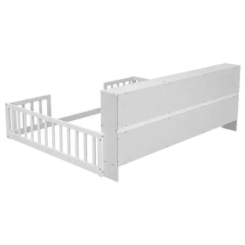 King Bed Frame High Weight Capacity No Box Spring Needed Heavy-Duty Metal