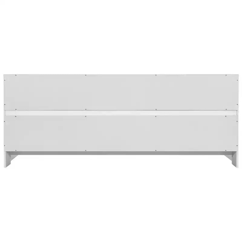 King Bed Frame High Weight Capacity No Box Spring Needed Heavy-Duty Metal