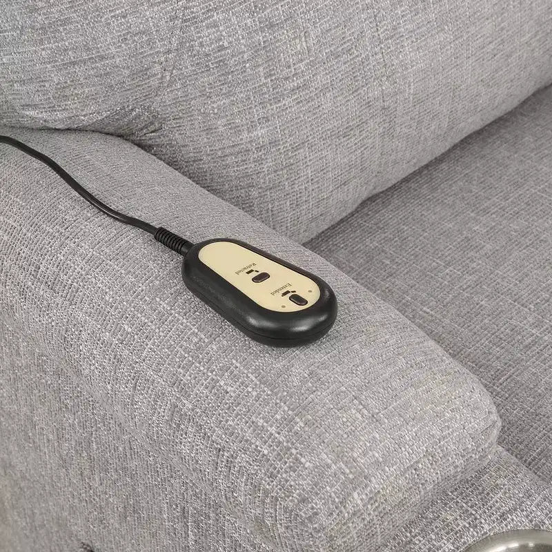 Power Reclining Sofa - Light Gray Chenille