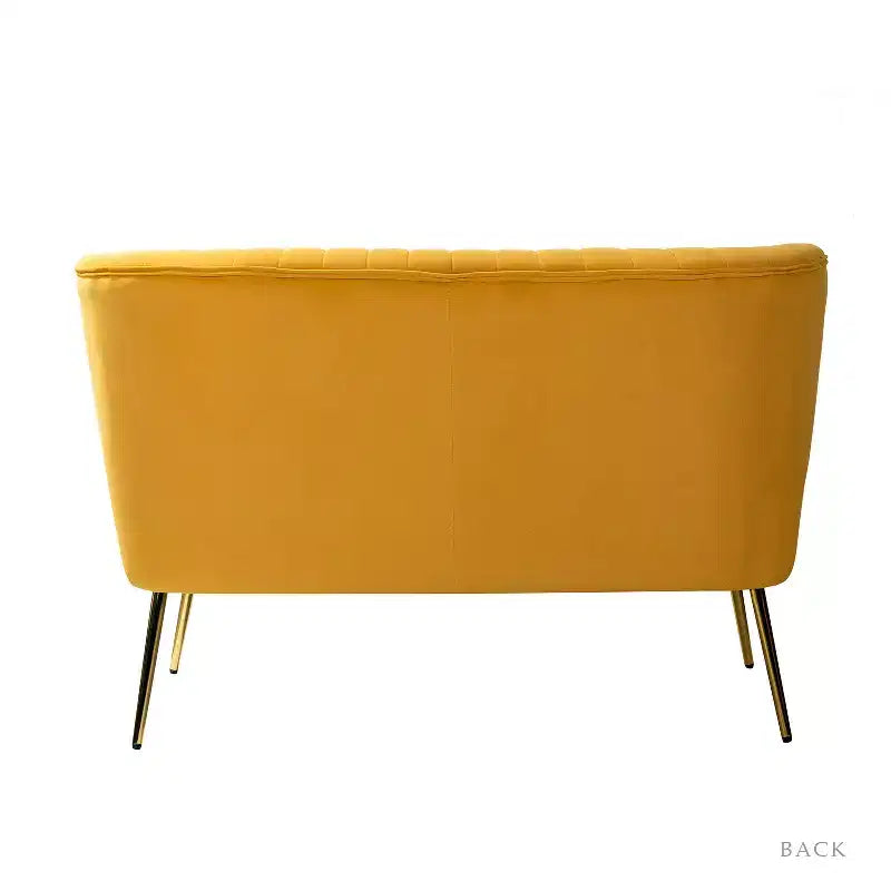 Velvet Loveseat Chair - Contemporary 2-Seater Tufted Back Sofa
