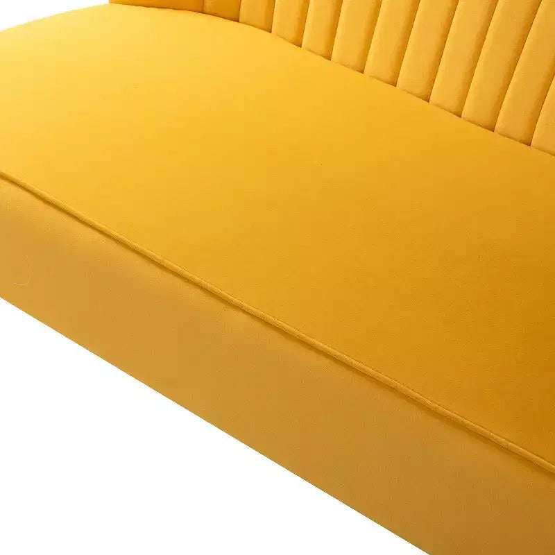 Velvet Loveseat Chair - Contemporary 2-Seater Tufted Back Sofa