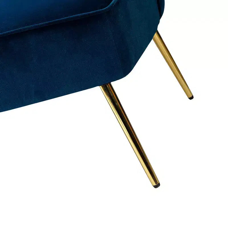 Velvet Loveseat Chair - Contemporary 2-Seater Tufted Back Sofa
