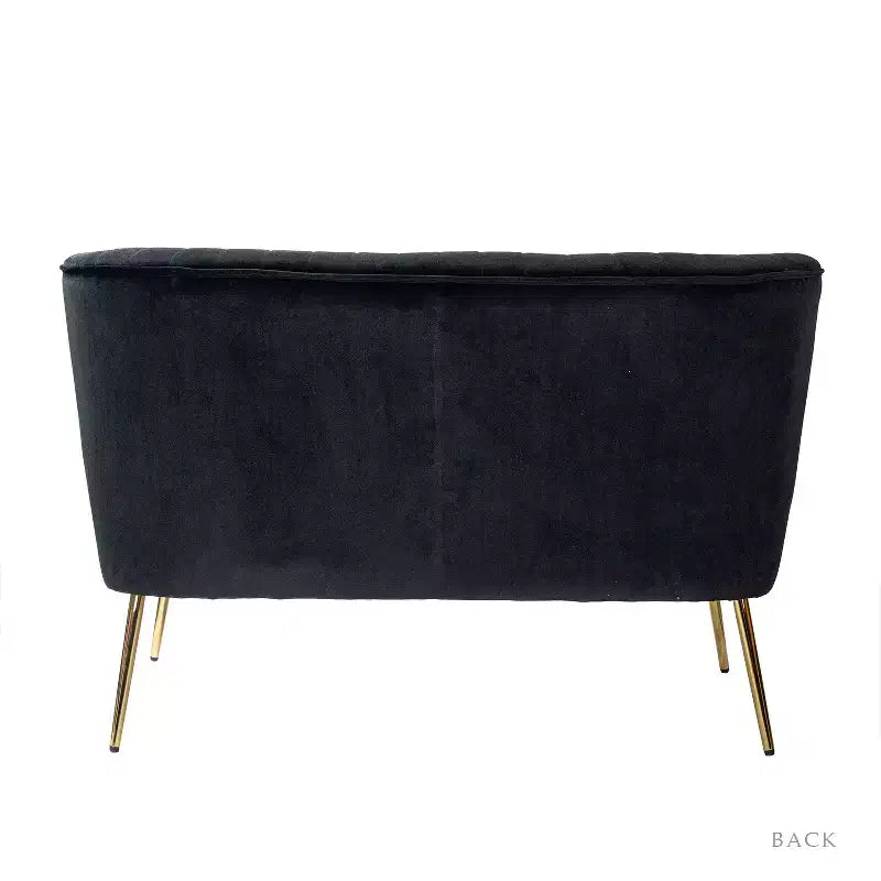 Velvet Loveseat Chair - Contemporary 2-Seater Tufted Back Sofa