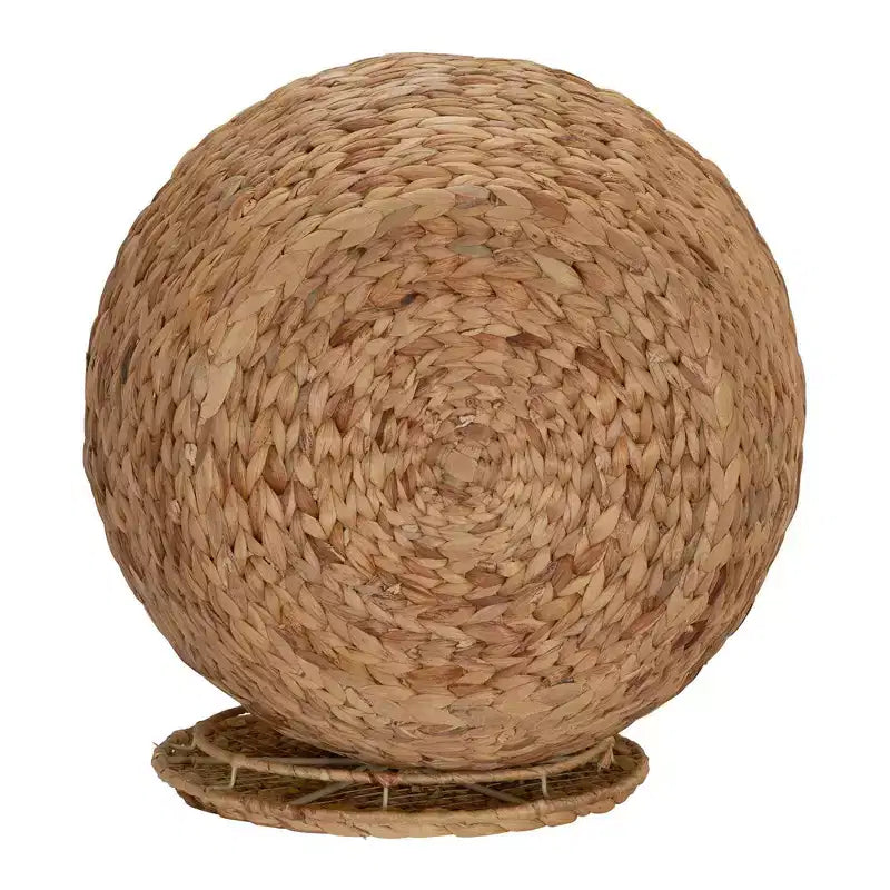 Barrel Wicker Side Table