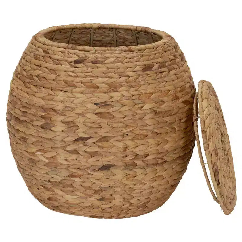 Barrel Wicker Side Table