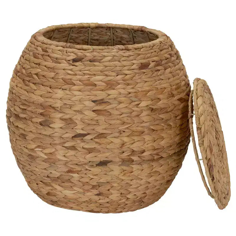 Barrel Wicker Side Table
