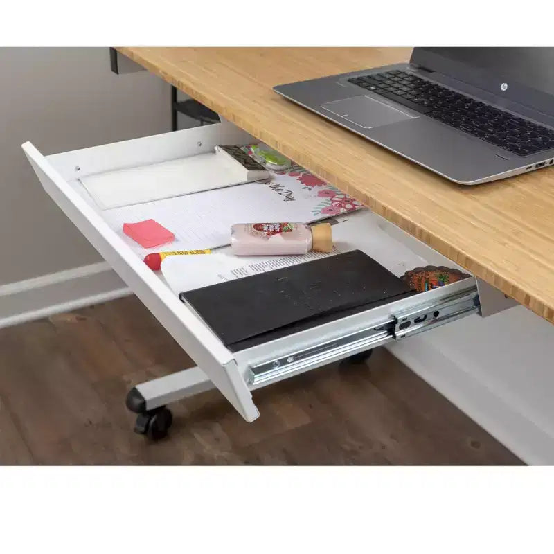 Add-On Office Sliding Under-Desk Drawer Storage Organizer for Standing Desks