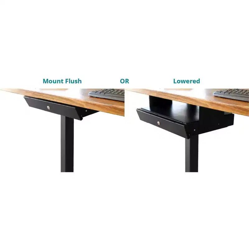 Add-On Office Sliding Under-Desk Drawer Storage Organizer for Standing Desks